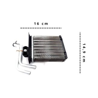 RADIADOR DE CALEFACCION VOLKSWAGEN GOL/SAVEIRO A PARTIR DE 1999 CON CODOS